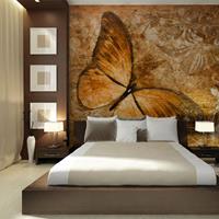 ARTGEIST Fototapete butterfly sepia cm 350x270 