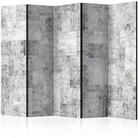 ARTGEIST 5teiliges Paravent Concrete Grey Ci cm 225x172 