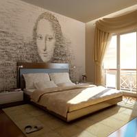 ARTGEIST Fototapete Gedanken von Mona Lisa cm 250x193 