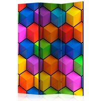 ARTGEIST 3teiliges Paravent Rainbow Geometry cm 135x172 