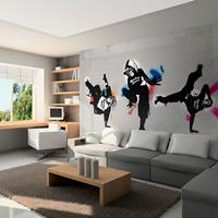 ARTGEIST Fototapete Monkey dance street art cm 250x193 