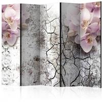 ARTGEIST 5teiliges Paravent Bright red orchid cm 225x172 