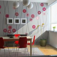 ARTGEIST Fototapete Rosy buttons cm 350x270 