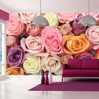 ARTGEIST Fototapete Pastell Rosen cm 450x270 