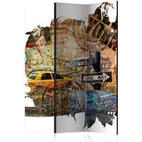 ARTGEIST 3teiliges Paravent New York Collage cm 135x172 