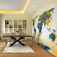 ARTGEIST Fototapete Map of the World Sun and cm 300x231 