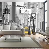 ARTGEIST XXL Tapete Gelbe Taxis New York cm 550x270 