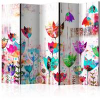 ARTGEIST 5teiliges Paravent Colorful tulips I cm 225x172 