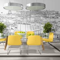 ARTGEIST XXL Tapete Skizzenbuch eines Parisers cm 550x270 