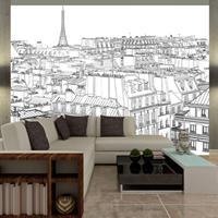 ARTGEIST Fototapete Skizzenbuch eines Parisers cm 300x231 