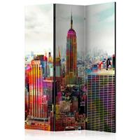 ARTGEIST 3teiliges Paravent Colors of New Yor cm 135x172 