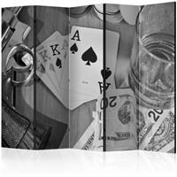 ARTGEIST 5teiliges Paravent Cards black and cm 225x172 