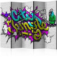 ARTGEIST 5teiliges Paravent City Jungle gra cm 225x172 