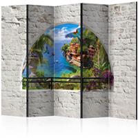 ARTGEIST 5teiliges Paravent Window in Paradis cm 225x172 