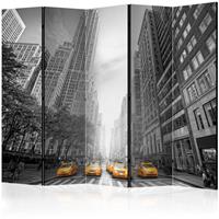 ARTGEIST 5teiliges Paravent New York yellow cm 225x172 