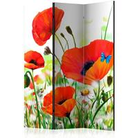 ARTGEIST 3teiliges Paravent Country poppies cm 135x172 