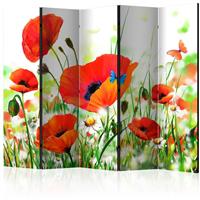 ARTGEIST 5teiliges Paravent Country poppies I cm 225x172 