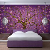 ARTGEIST Fototapete Abstrakt Baum violett cm 300x231 