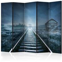 ARTGEIST 5teiliges Paravent The ghost train I cm 225x172 