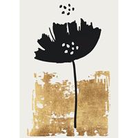 living walls Fotobehang ARTist Black Poppy (set, 2-delig)