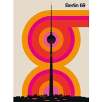 A.S. CREATIONS A.s.creations - DD120097 Berlin69 ARTist fototapete berlin skyline 270 x 200 cm (2 Teile) | Fototapeten bei BRICOFLOR kaufen - Beige / Crème, Gelb