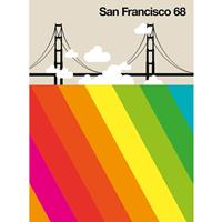 A.S. CREATIONS A.s.creations - DD120117 SanFrancisco68 ARTist fototapete skyline 270 x 200 cm (2 Teile) | Fototapeten bei BRICOFLOR kaufen - Beige / Crème, Bunt
