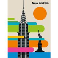 A.S. CREATIONS A.s.creations - DD120121 NewYork64 ARTist fototapete new york skyline 270 x 200 cm (2 Teile) | Fototapeten Online-Shop - Beige / Crème, Bunt