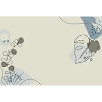 A.S. CREATIONS A.s.creations - DD120229 DrawnLeaves3 ARTist fototapete modern 270 x 400 cm (4 Teile) | Fototapeten online entdecken - Beige / Crème, Blau