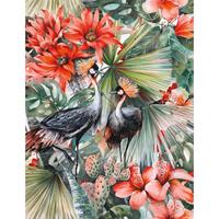 A.S. CREATIONS A.s.creations - DD108525 BirdMulticolor Four Seasons fototapete dschungel vögel palmen blumen 260 x 200 cm (2 Teile) | Online Fototapeten bestellen