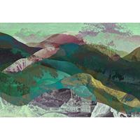 A.S. CREATIONS A.s.creations - DD121812 hiddenvalley2 Walls by Patel 3 berge modern 270 x 400 cm (4 Teile) | Fototapeten online entdecken - Blau, Grün