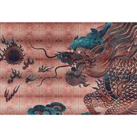 A.S. CREATIONS A.s.creations - DD122936 shenzen1 Walls by Patel 3 vintage tiere modern 270 x 400 cm (4 Teile) | Jetzt Fototapeten günstig kaufen - Blau, Rot