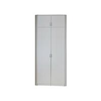 KINDERMOEBEL-24SHOP Eckkleiderschrank Dilan 2-trg weiÃŸ B 117 cm - H 199 cm - T 117 cm