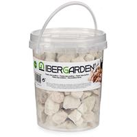 IBERGARDEN Decoratie steentjes/kiezels beige klein 1,5 kg -