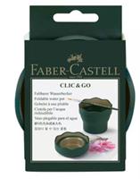 FABER-CASTELL Wasserbecher CLIC & GO, dunkelgrün