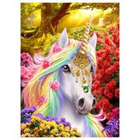 Crystal Art Unicorn Met Frame 50 X 40 Cm