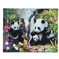 Crystal Art Panda Met Frame 40 X 50 Cm