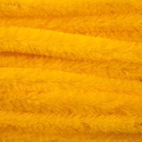 10x Geel chenille draad 14 mm x 50 cm -