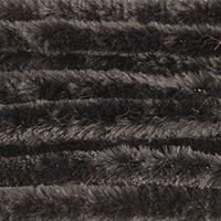 10x Zwart chenille draad 14 mm x 50 cm -