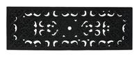 RELAXDAYS Stufenmatte Gummi, rechteckig, Treppenauflage innen & außen, 75 x 25 cm, Ornamente, Anti-Rutsch-Matte, schwarz