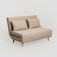 SKLUM 2-Sitzer Sofa Elen aus Stoff Polyester Braun Weizen - Braun Weizen - 