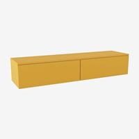 MONDIAZ ALAN MODULE onderkast 160x45x30cm 2 lades Push to open MDF Ocher mat A45258Ocher