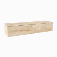 MONDIAZ ALAN MODULE onderkast 150x45x30cm 2 lades Push to open Melamine Washed oak mat A45276Washedoak