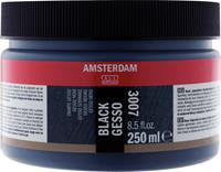 Amsterdam zwarte gesso, fles van 250 ml