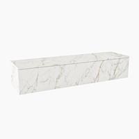 MONDIAZ ALAN MODULE SMALL onderkast 150x41x30cm 1 lade Push to open Melamine Cararra mat A45310Cararra