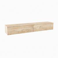 MONDIAZ ALAN MODULE SMALL onderkast 200x41x30cm 2 lades Push to open Melamine Washed oak mat A45319Washedoak