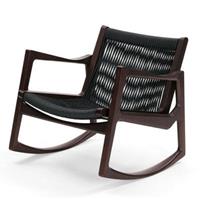 ClassiCon Euvira Rocking Chair Schaukelstuhl Sessel/Sofa  Gestell: braun Sitz: Leder Classic