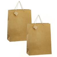 8x stuks luxe gouden papieren giftbags/tasjes met glitters 30 x 29 cm -