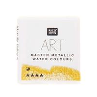 Rico Design ART Master Metallic Aquarellfarbe halbes Näpfchen hellgelb