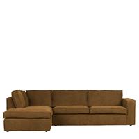 Basilicana Wohnzimmer Couch L Form Rückenkissen lose Bronzefarben Stoff