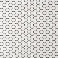 Boutique Contour - Vliestapete - HEXAGON LATTICE Weiss - 10m x 52cm